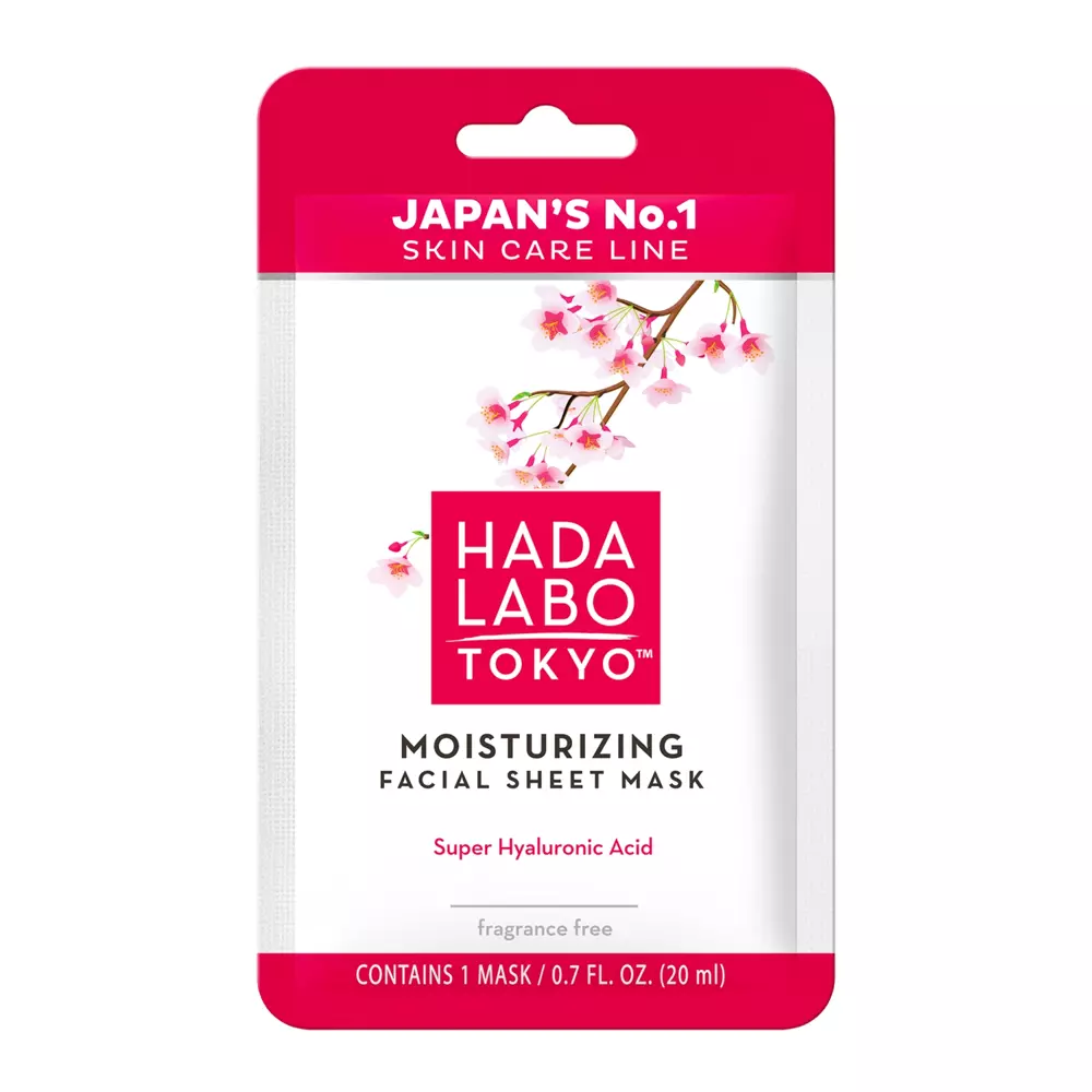 Hada Labo Tokyo - Глубоко увлажняющая тканевая маска для лица - Moisturising Facal Sheet Mask - 20ml