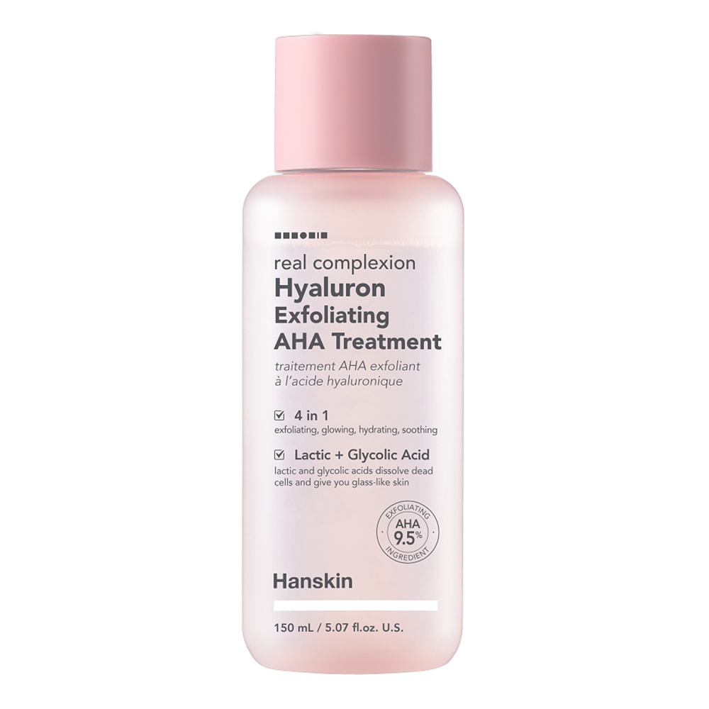 Hanskin - Real Complexion Hyaluron Exfoliating AHA Treatment - Эксфолиант для лица с кислотами AHA - 150ml