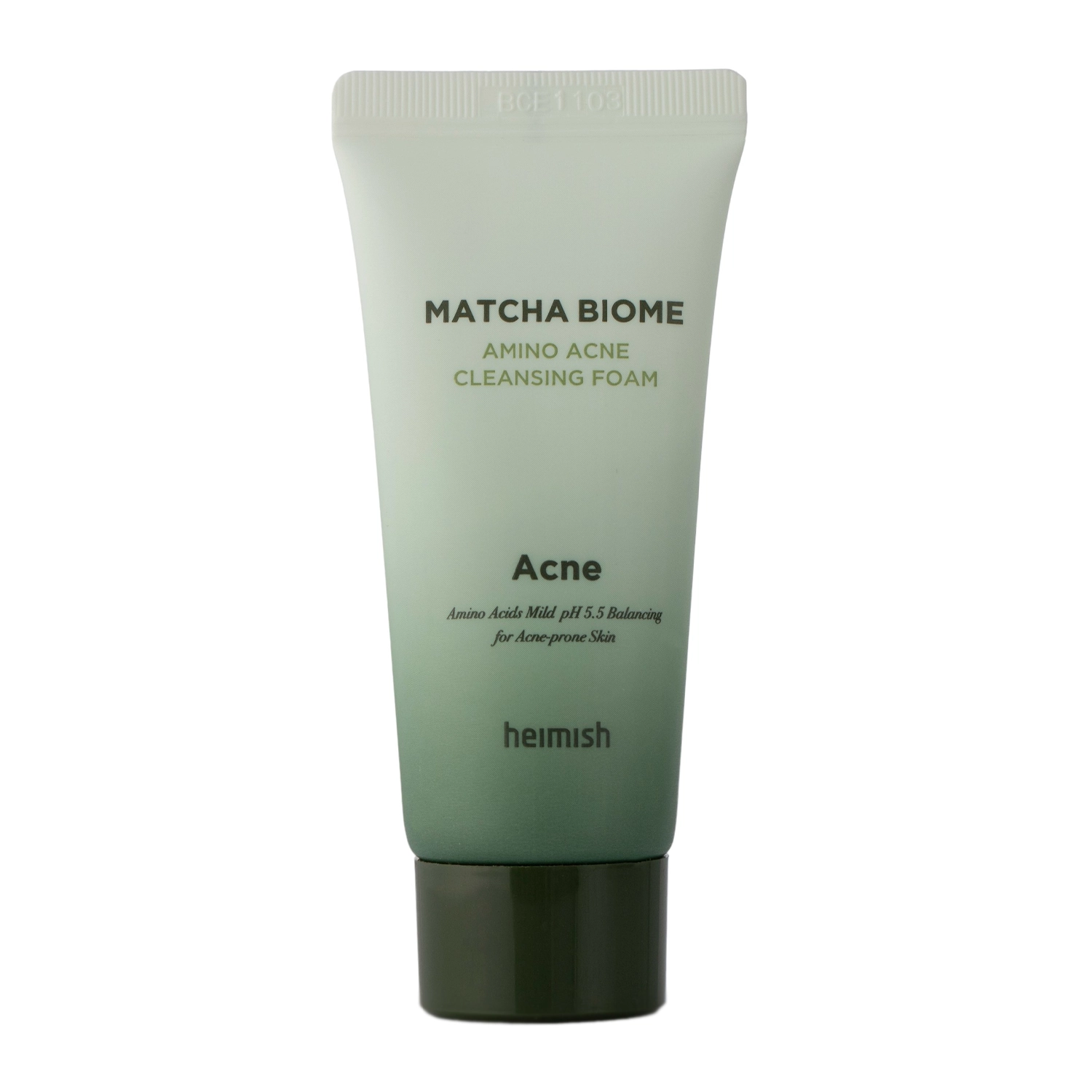 Heimish - Matcha Biome Amino Acne Cleansing Foam - Пенка для умывания с зеленым чаем - 30ml