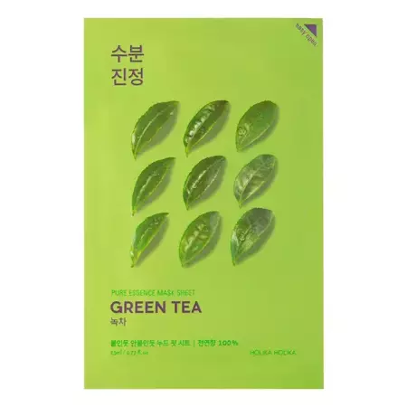 Holika Holika - Pure Essence Mask Sheet - Green Tea - Освежающая тканевая маска с экстрактом зеленого чая - 23ml