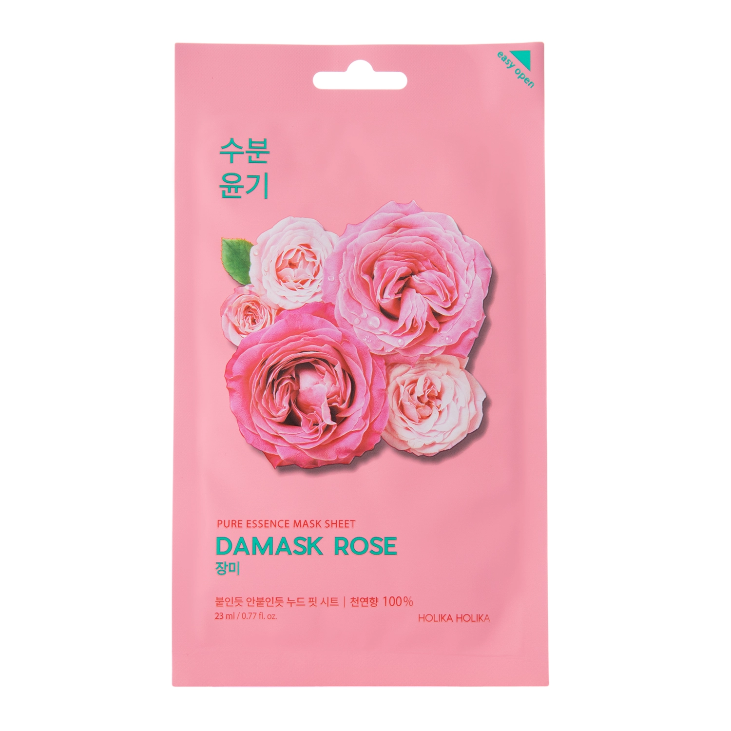 Holika Holika - Pure Essence Mask Sheet - Rose - Тканевая маска с экстрактом дамасской розы - 23ml