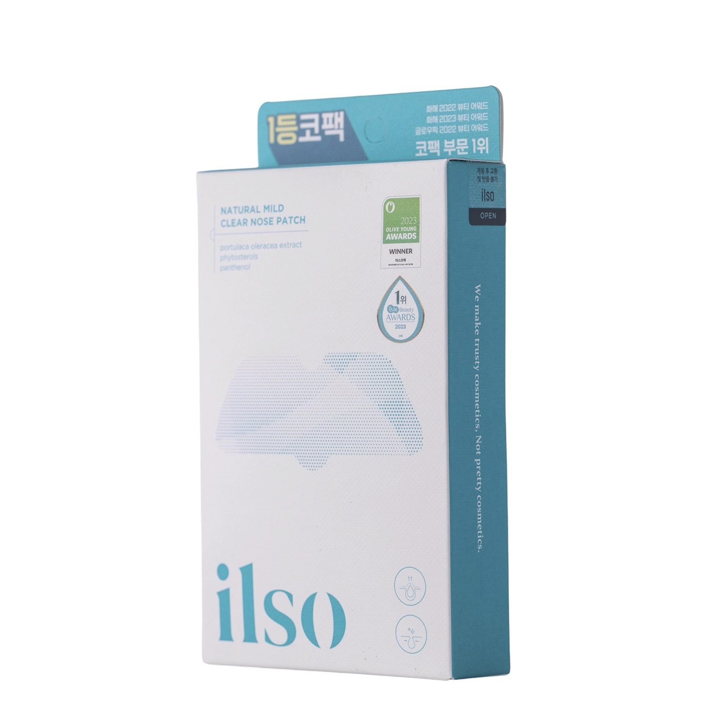 Ilso - Natural Mild Clear Nose Pack - Очищающие пластыри для носа - 5шт./7g