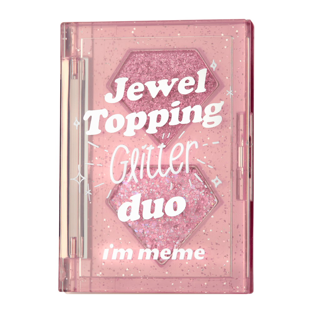 I'm Meme - Jewel Topping Glitter Duo - Тени для век с глиттером - 03 Pink Jewel - 3g