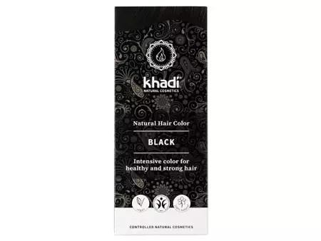 Khadi - Herbal Hair Colour - Henna Black - Натуральная травяная хна - Черная - 100g