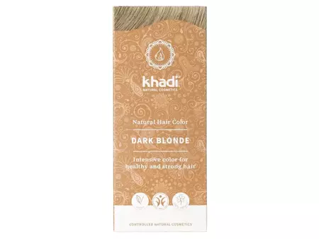 Khadi - Natural Hair Colour - Henna Dark Blonde - Натуральная травяная хна - темно-русый - 100g