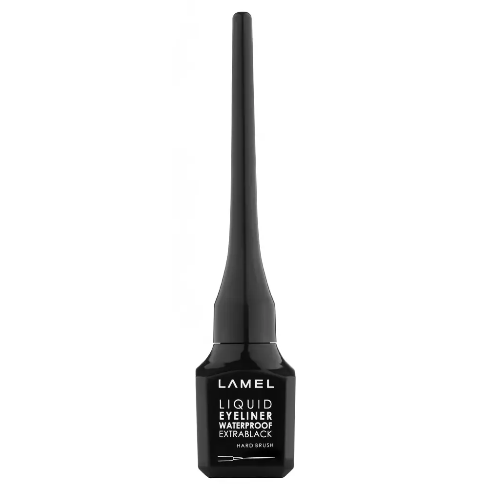 LAMEL - Подводка для глаз - Liquid Eyeliner with Hard Brush - 01 Extra Black - 3,5ml