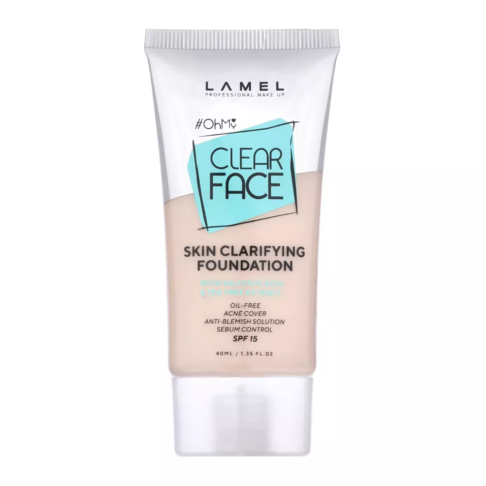 LAMEL - Тональный крем для лица - OhMy Clear Face Foundation SPF15 - 401 - 40ml