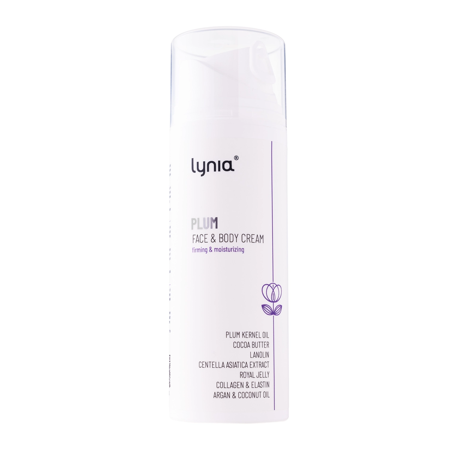 Lynia - Питательный крем для интенсивной регенерации кожи - Plum - 150ml