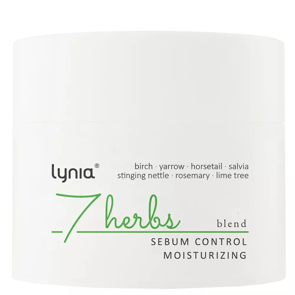 Lynia - Увлажняющий крем для регуляции секреции себума - 7 Herbs - Sebum Control, Moisturizing - 50ml