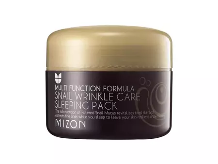 MIZON - Snail Wrinkle Care Sleeping Pack - Маска против морщин / ночной крем со слизью улитки
