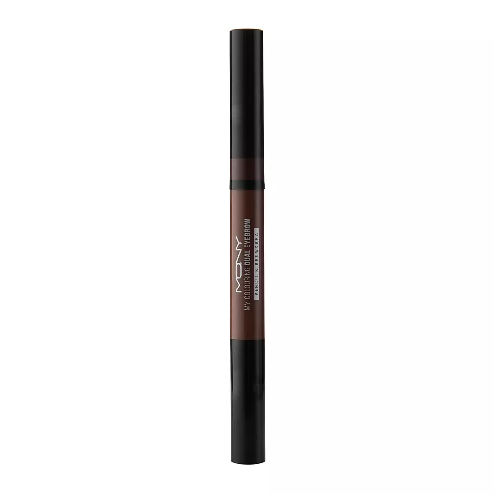 Macqueen - Карандаш и тушь для бровей 2в1 - Colouring Dual Eyebrow Pencil&Browcara - 02 Natural Brown - 0,1g+2g