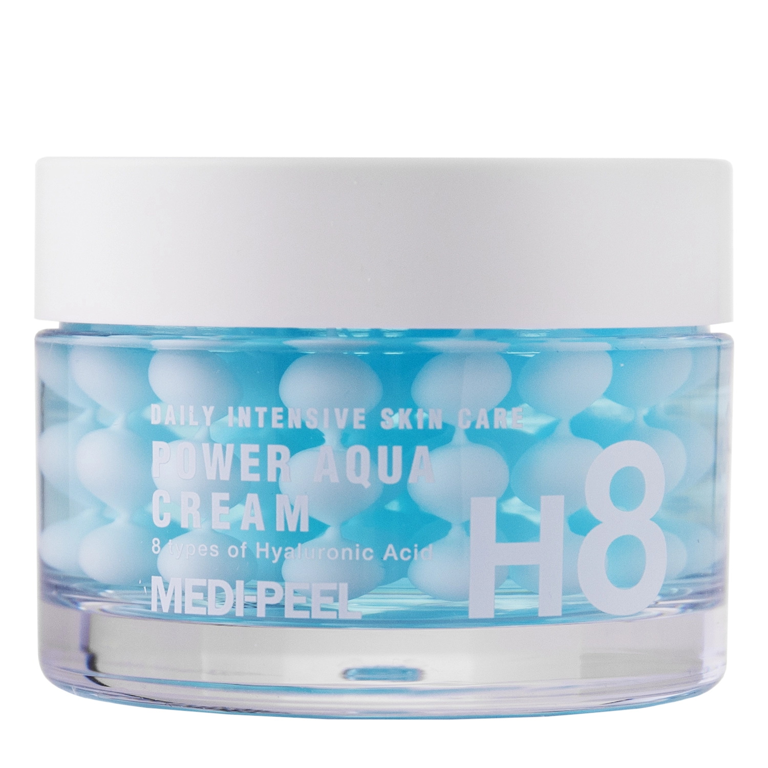 Medi-Peel - Power Aqua Cream - Интенсивно увлажняющий крем с гиалуроновыми капсулами - 50ml