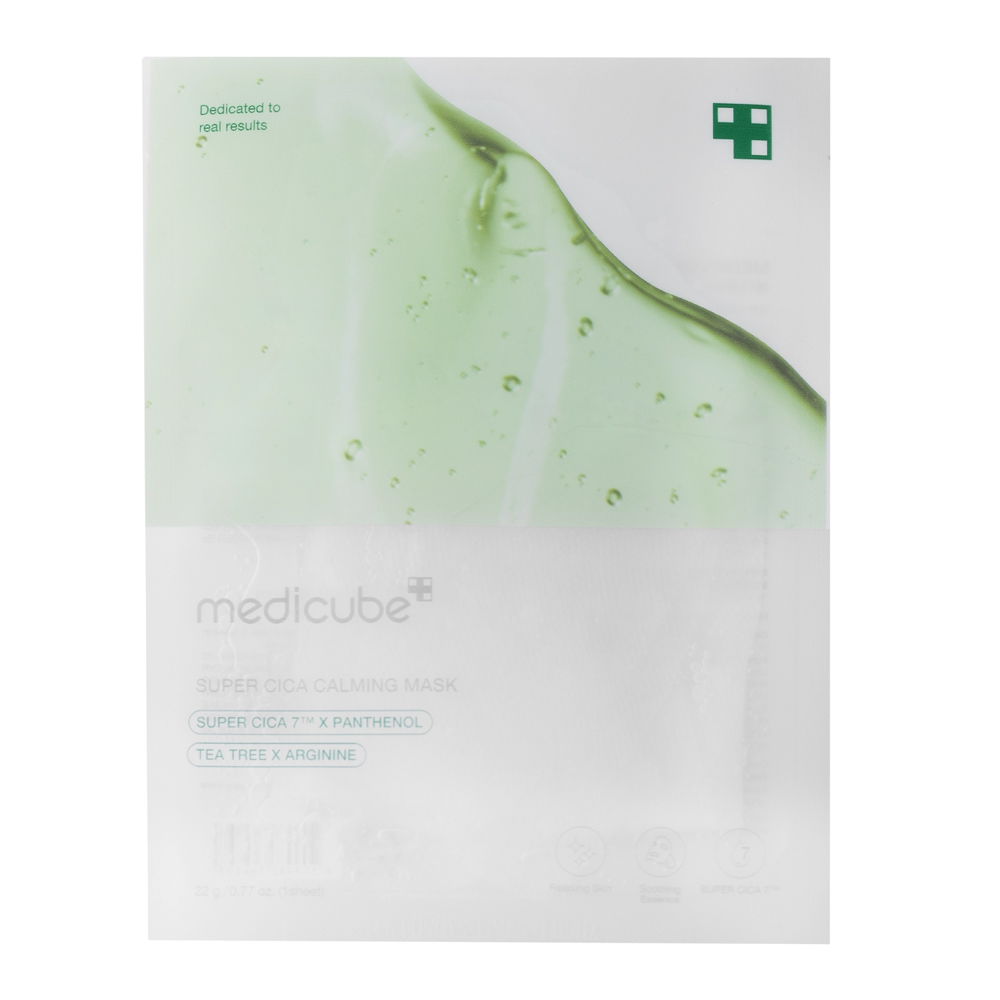 Medicube - Super Cica Calming Mask - Успокаивающая тканевая маска с центеллой азиатской - 1шт./22g