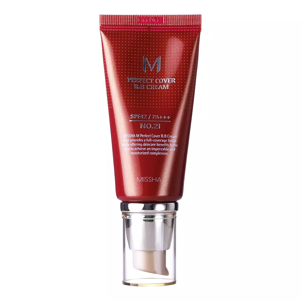 Missha - ВВ-крем для лица - M Perfect Cover BB Cream SPF42/PA+++ - No.21 Light Beige - 50ml