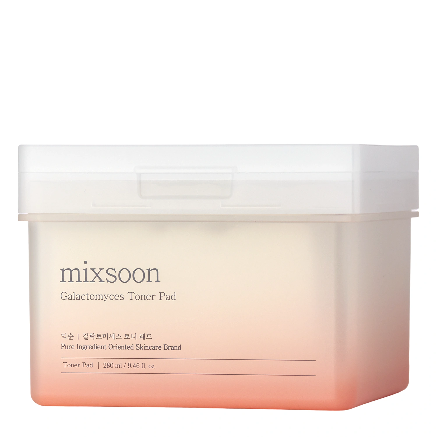 Mixsoon - Galactomyces Toner Pad - Осветляющие пэды для лица с ферментами - 60шт.