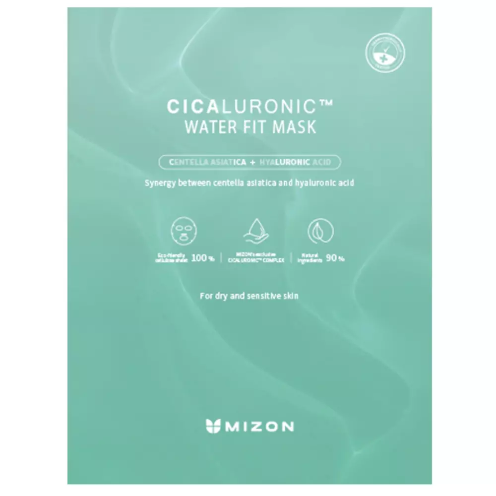 Mizon - Увлажняющая маска с гиалуроновой кислотой и центеллой азиатской - Cicaluronic Water Fit Mask - 30ml