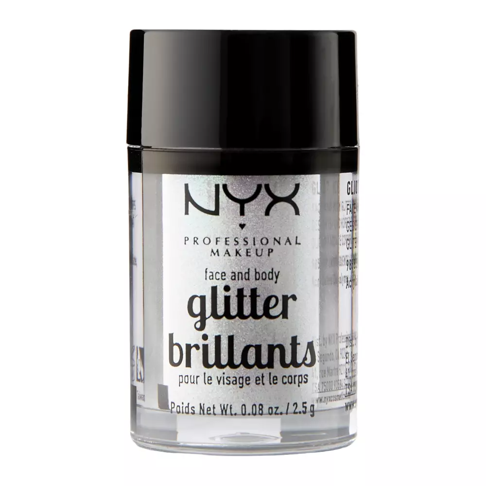 NYX Professional Makeup - Глиттер для лица и тела - Face & Body Glitter - 07 Ice - 2,5g
