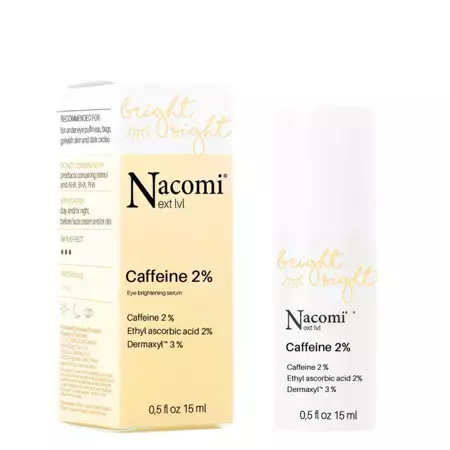 Nacomi - Сыворотка для сияния кожи вокруг глаз с кофеином 2% - Caffeine 2% - Eye-brightening Serum - 15ml