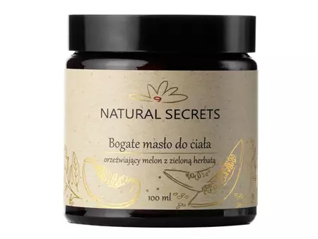 Natural Secrets - Питательное масло для тела - Освежающая дыня с зеленым чаем - 100ml