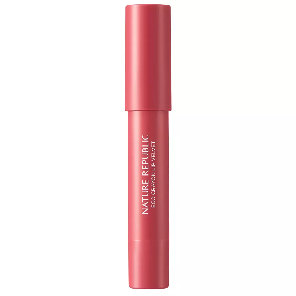 Nature Republic - By Flower Eco Crayon Lip Velvet - Помада для губ в форме карандаша - 03 Hibiscus - 2,8g