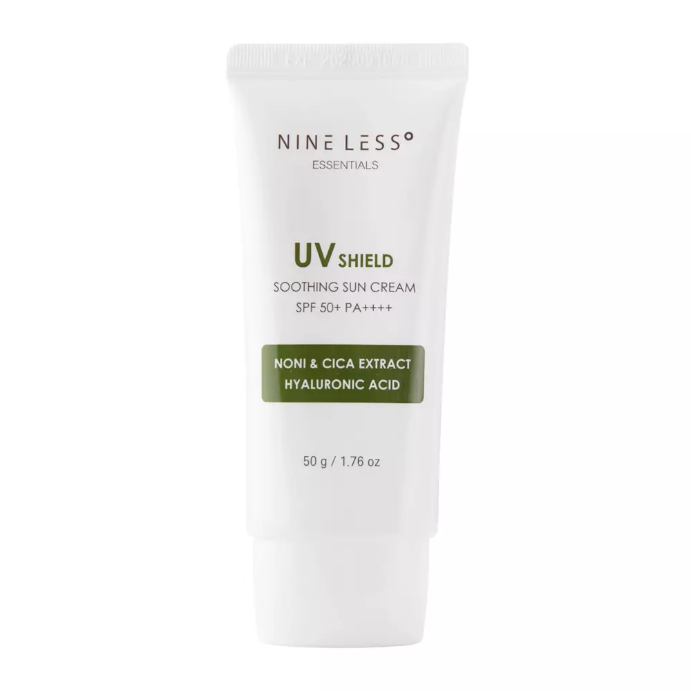 Nine Less - Essentials UV Shield Soothing Sun Cream SPF 50+/PA++++ - Увлажняющий солнцезащитный крем - 50g