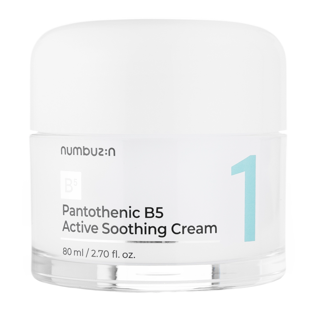 Numbuzin - No.1 Pantothenic B5 Active Soothing Cream - Успокаивающий крем для лица с пантенолом - 80ml