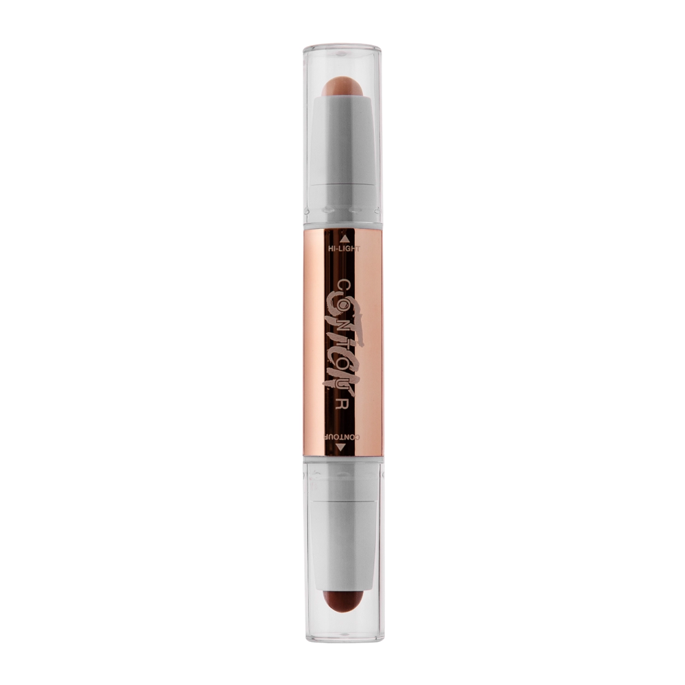 O.TWO.O - Glow Lift Light Shadow Contour Stick - Двусторонний кремовый стик для контурирования лица - 02 Natural+Warm Brown - 3,2g