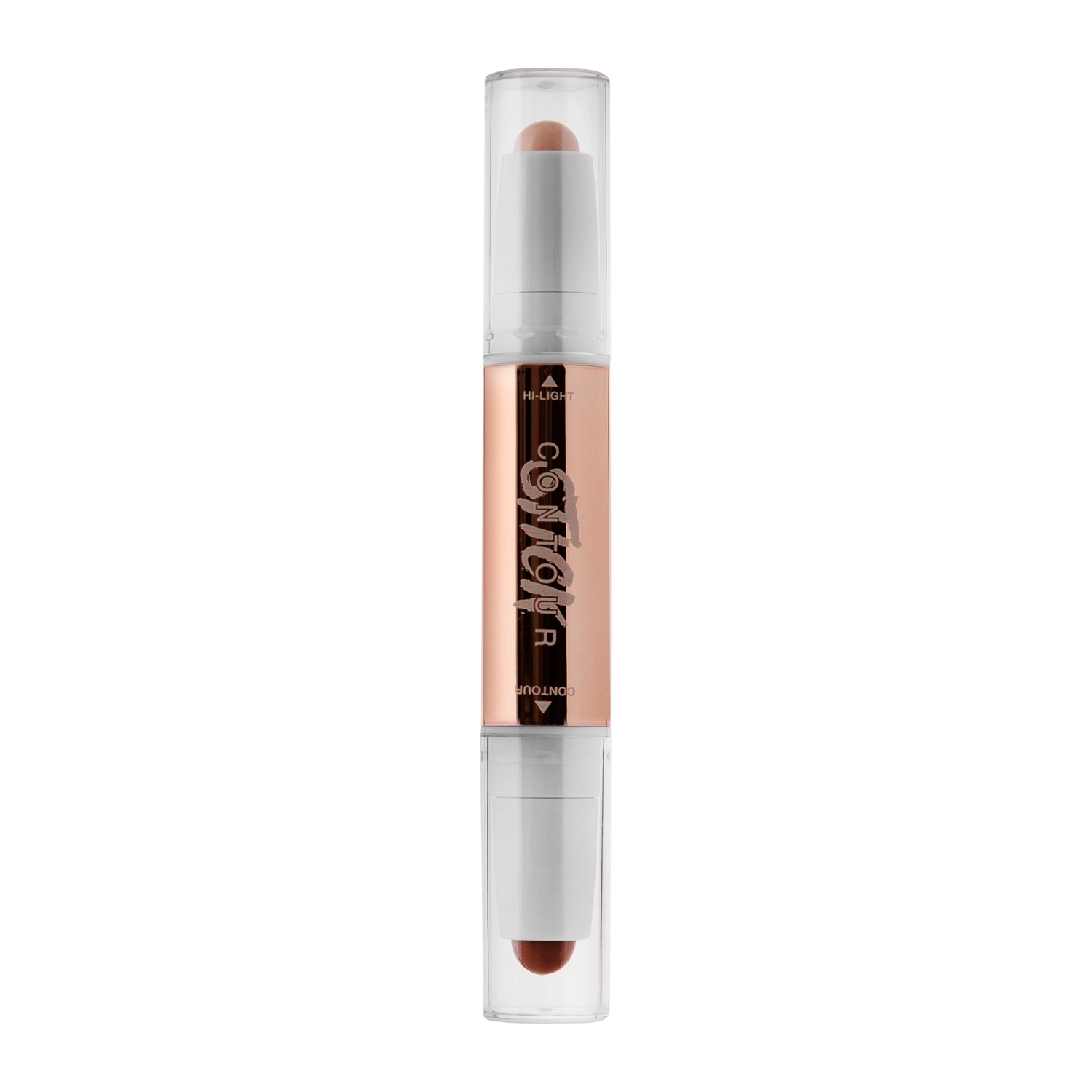 O.TWO.O - Glow Lift Light Shadow Contour Stick - Двусторонний кремовый стик для контурирования лица - 03 Dusty+Dark Brown - 3,2g