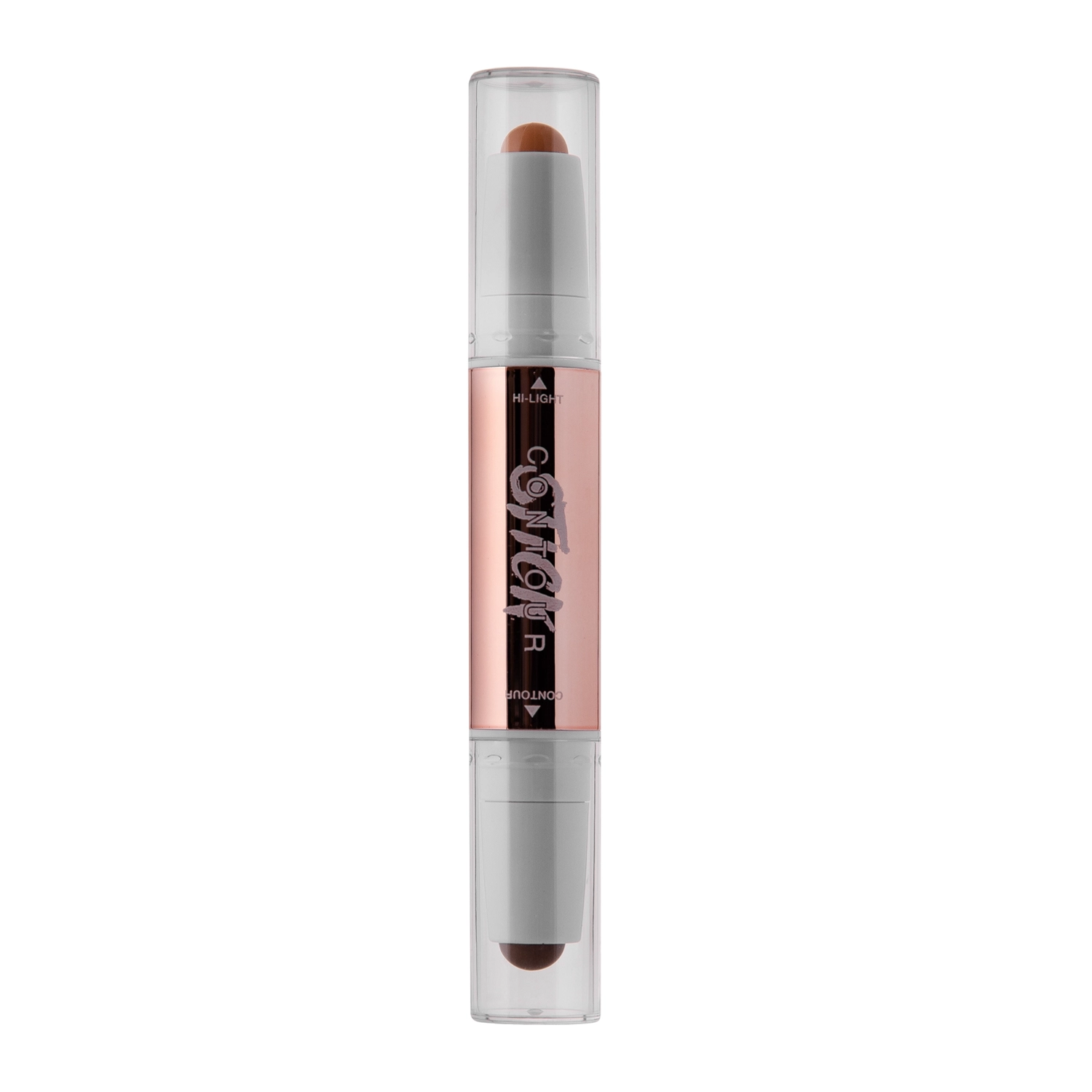 O.TWO.O - Glow Lift Light Shadow Contour Stick - Двусторонний кремовый стик для контурирования лица - 04 Beige+Cool Brown - 3,2g