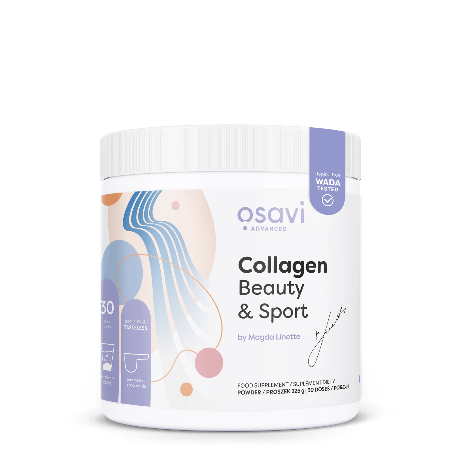 Osavi - Collagen Beauty & Sport Kolagen by Magda Linette - Коллаген в порошке - 225g