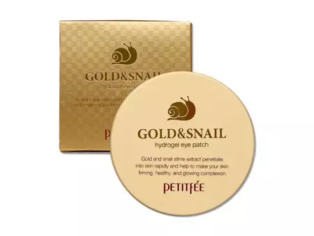 PETITFEE - Gold & Snail Hydrogel Eye Patch - Гидрогелевые патчи для кожи вокруг глаз с золотом и эссенцией из слизи улитки