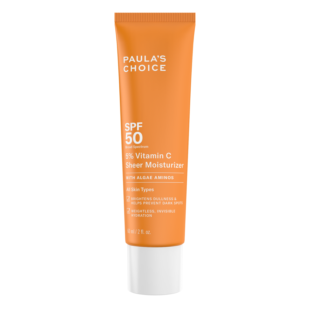 Paula's Choice - 5% Vitamin C Sheer Moisturizer SPF50 - Увлажняющий солнцезащитный крем с витамином С - 60ml