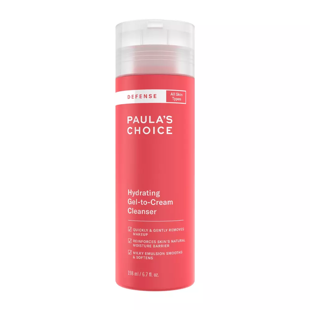 Paula's Choice - Defense - Hydrating Gel-To-Cream Cleanser - Увлажняющий гель для умывания - 198ml