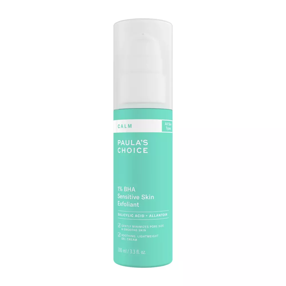 Paula's Choice - Нежный отшелушивающий гель-крем для чувствительной кожи - Calm - 1% BHA Sensitive Skin Exfoliant - 100ml