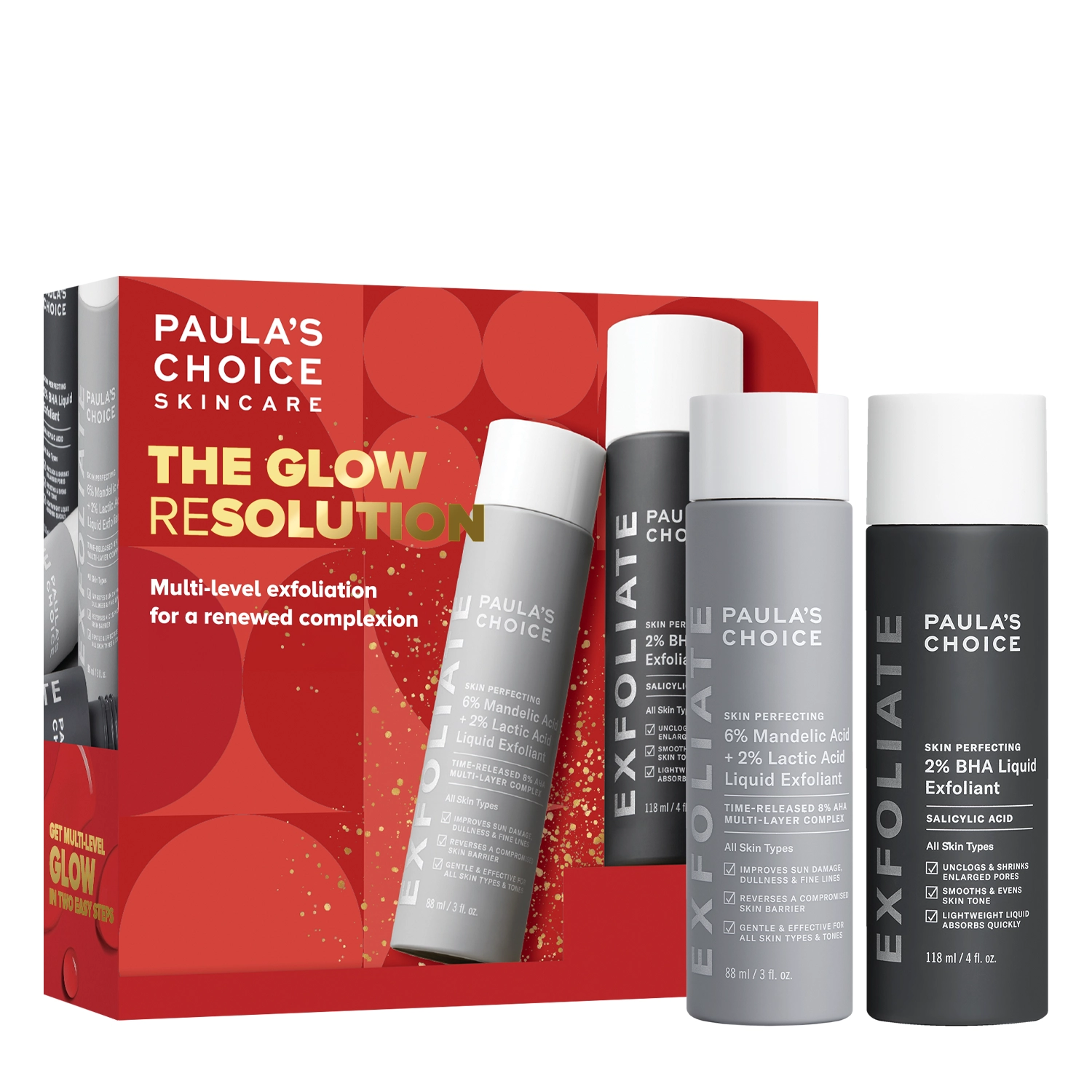 Paula's Choice - The Glow Resolution Holiday Box - Набор для сияния кожи лица