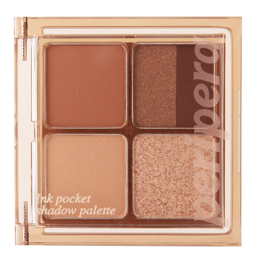 Peripera - Ink Pocket Shadow Palette - Тени для век - 003 Rolling In The Autumn - 4 x 1,6g