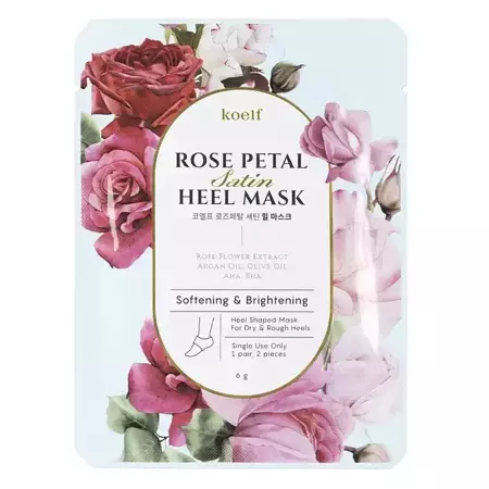 Petitfee - Смягчающая маска для пяток - Koelf Rose Petal Satin Heel Mask - 2шт