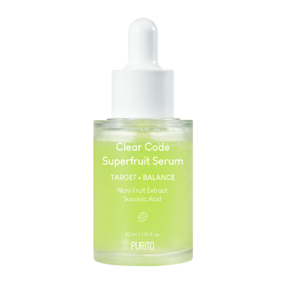 Purito - Clear Code Superfruit Serum - Себорегулирующая сыворотка с экстрактом плодов нони - 30ml