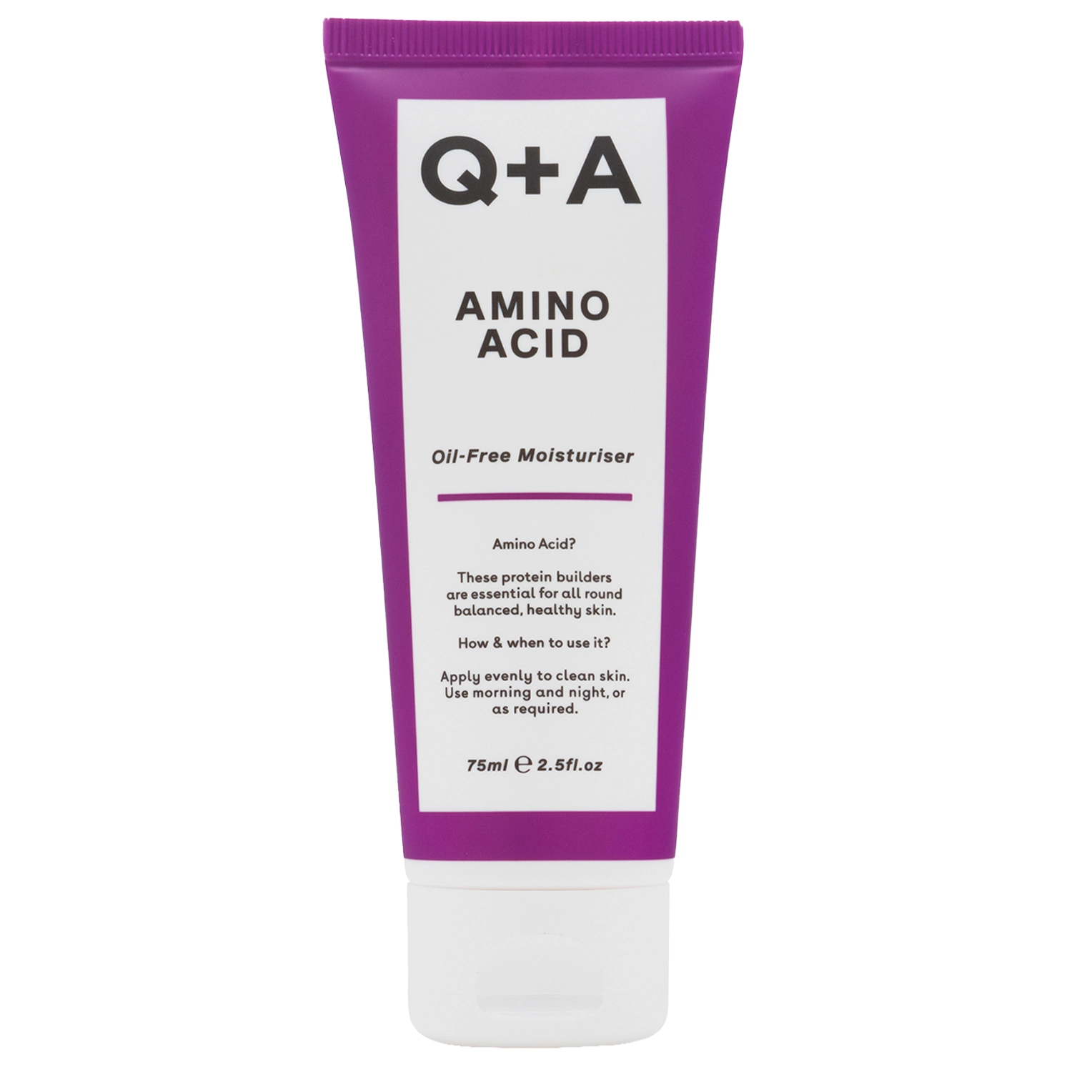 Q+A - Amino Acid Oil-Free Moisturiser - Увлажняющий крем с аминокислотами без содержания масел - 75ml