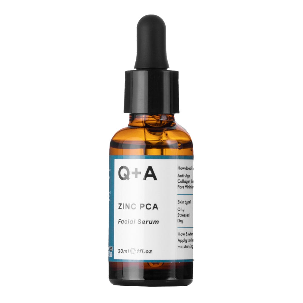 Q+A - Регенерирующая сыворотка для лица с цинком PCA - Zinc PCA - Facial Serum - 30ml