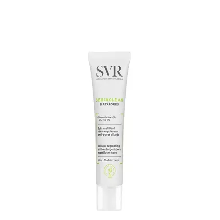 SVR - Матирующий и поросужающий крем - Sebiaclear Creme Mat+Pores - 40ml