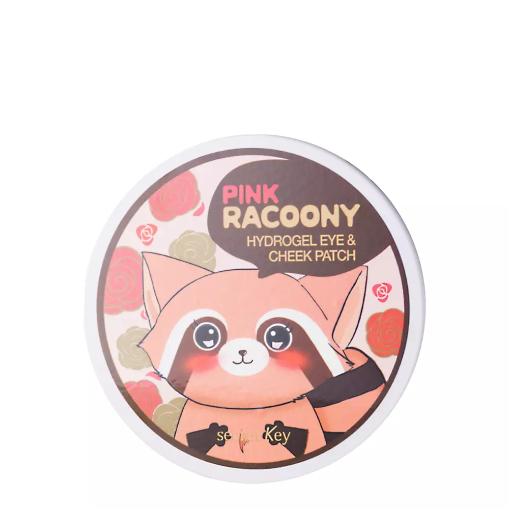 Secret Key - Гидрогелевые патчи для глаз и скул - Pink Racoony Hydro-Gel Eye&Cheek Patch - 6шт