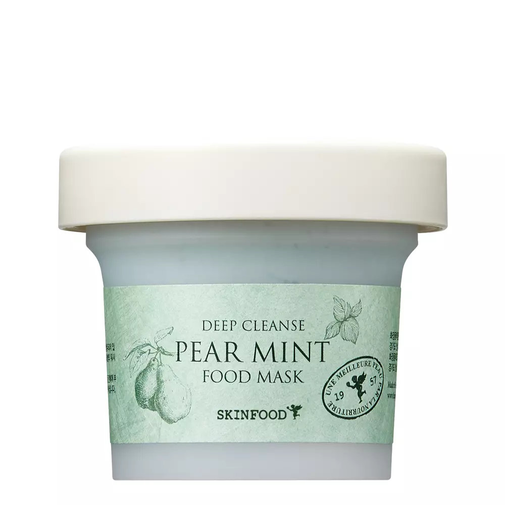 Skinfood - Pear Mint Food Mask - Очищающая и освежающая глиняная маска - 120g