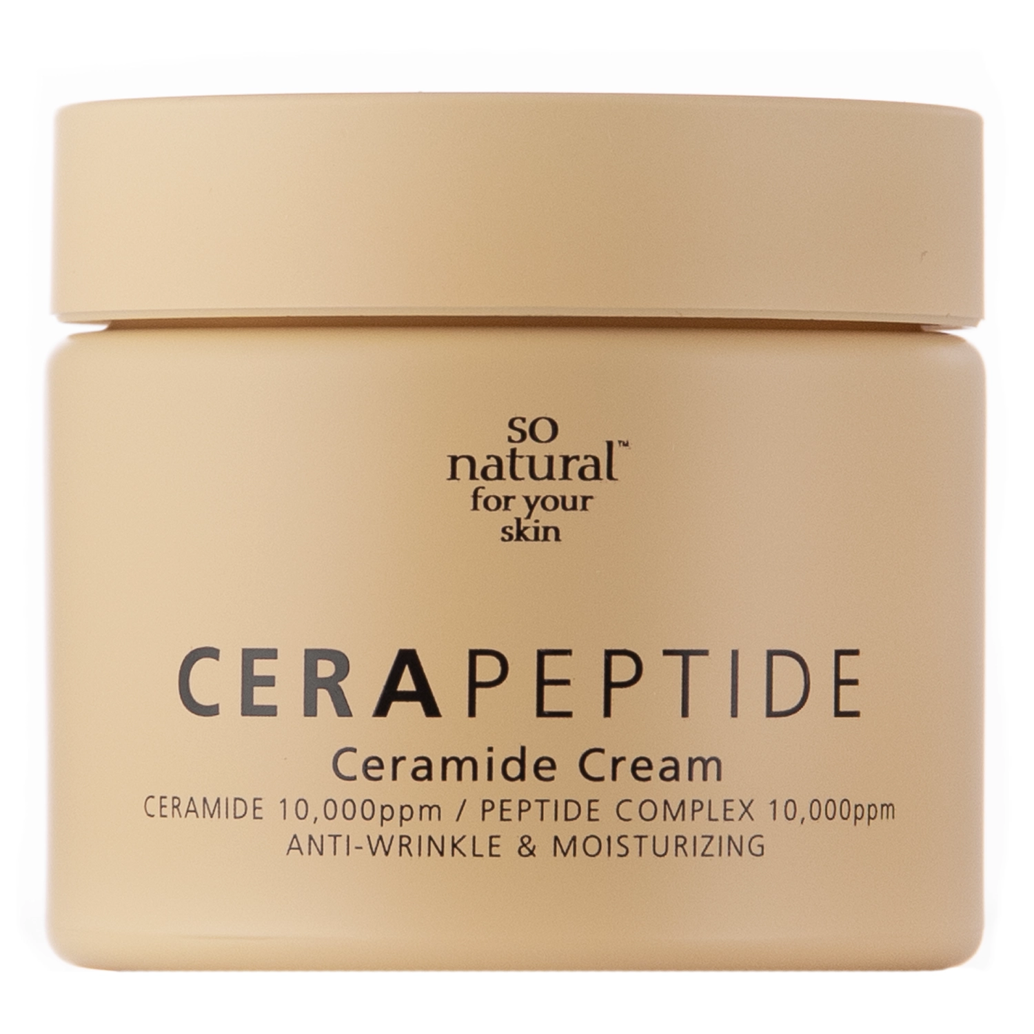 So Natural - Cera Peptide Cream - Регенерирующий крем для лица с пептидами и церамидами - 70ml