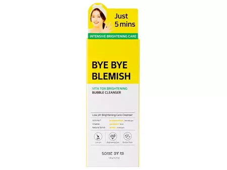 Some By Mi - Bye Bye Blemish Vita Tox Brightening Bubble Cleanser - Осветляющая пенка для умывания с витамином C - 120g