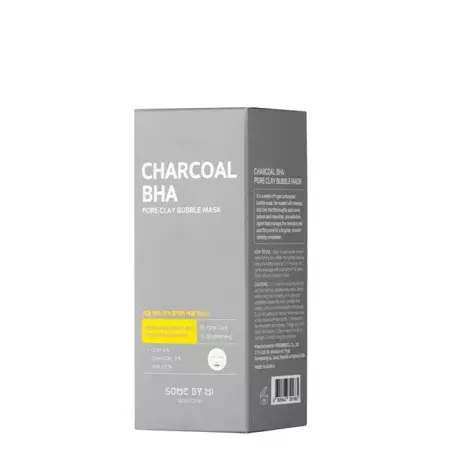 Some by Mi - Очищающая маска с глиной и углем - Charcoal BHA Pore Clay Bubble Mask - 120g