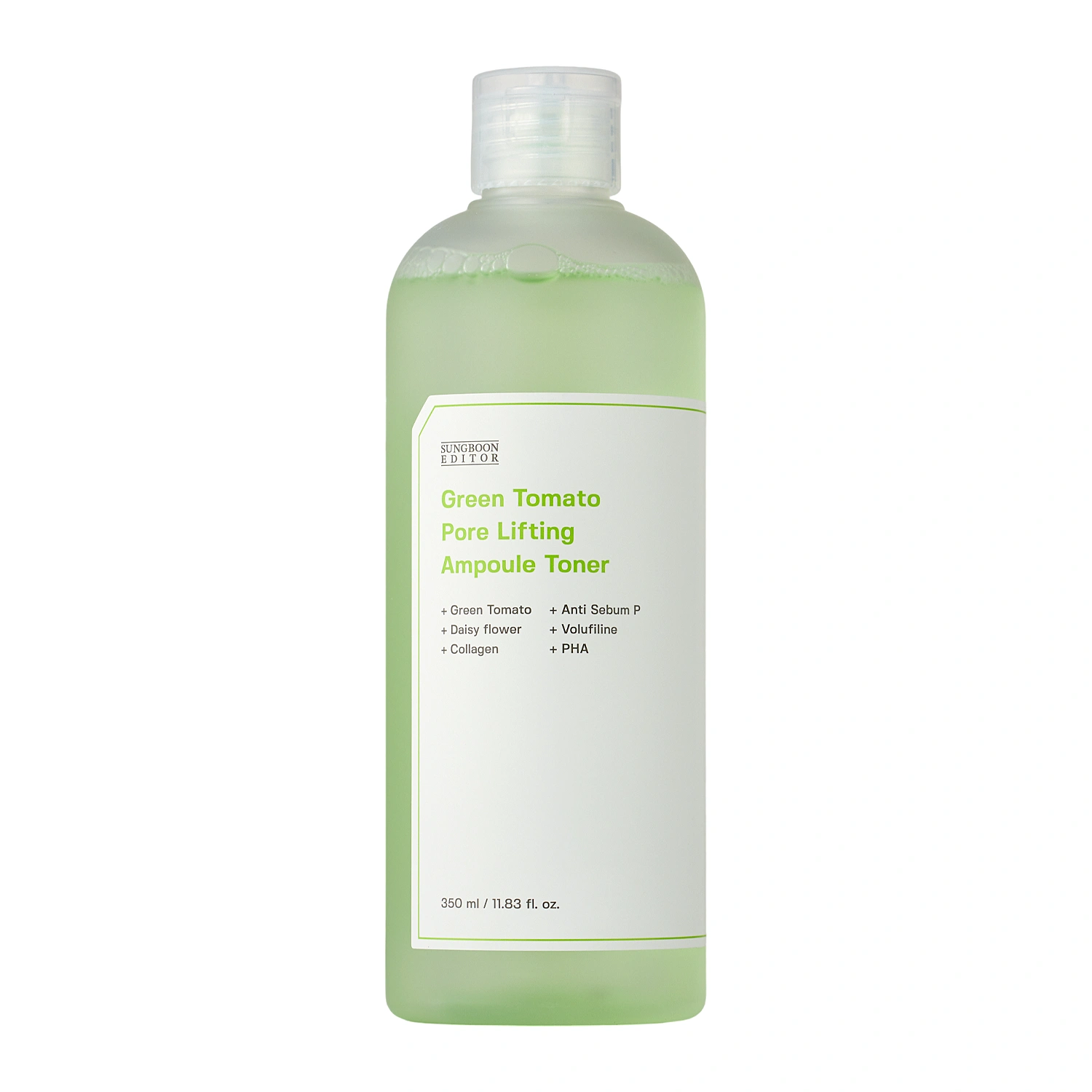 Sungboon Editor - Green Tomato Pore Lifting Ampoule Toner - Тоник для уменьшения видимости пор - 350ml