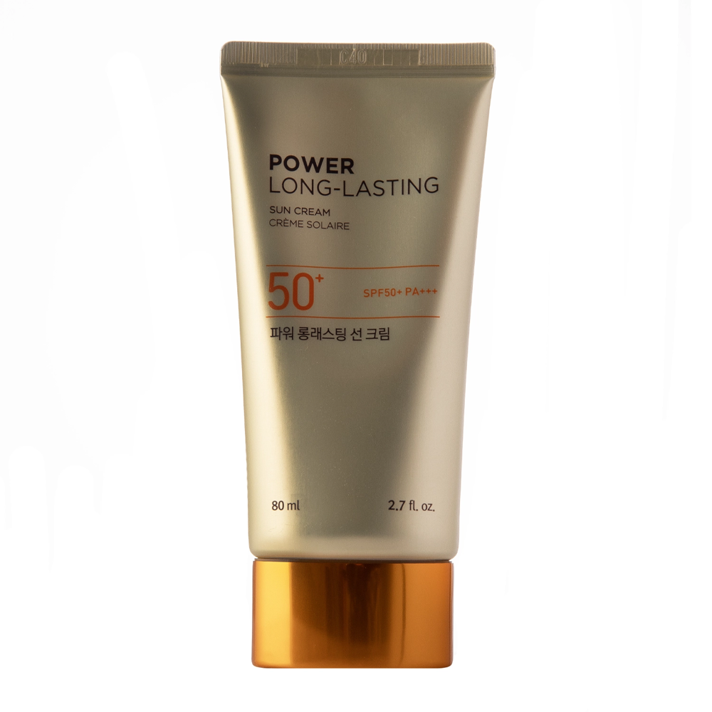 The Face Shop - Power Long-Lasting Sun Cream SPF 50+ PA+++ - Водостойкий солнцезащитный крем - 80ml