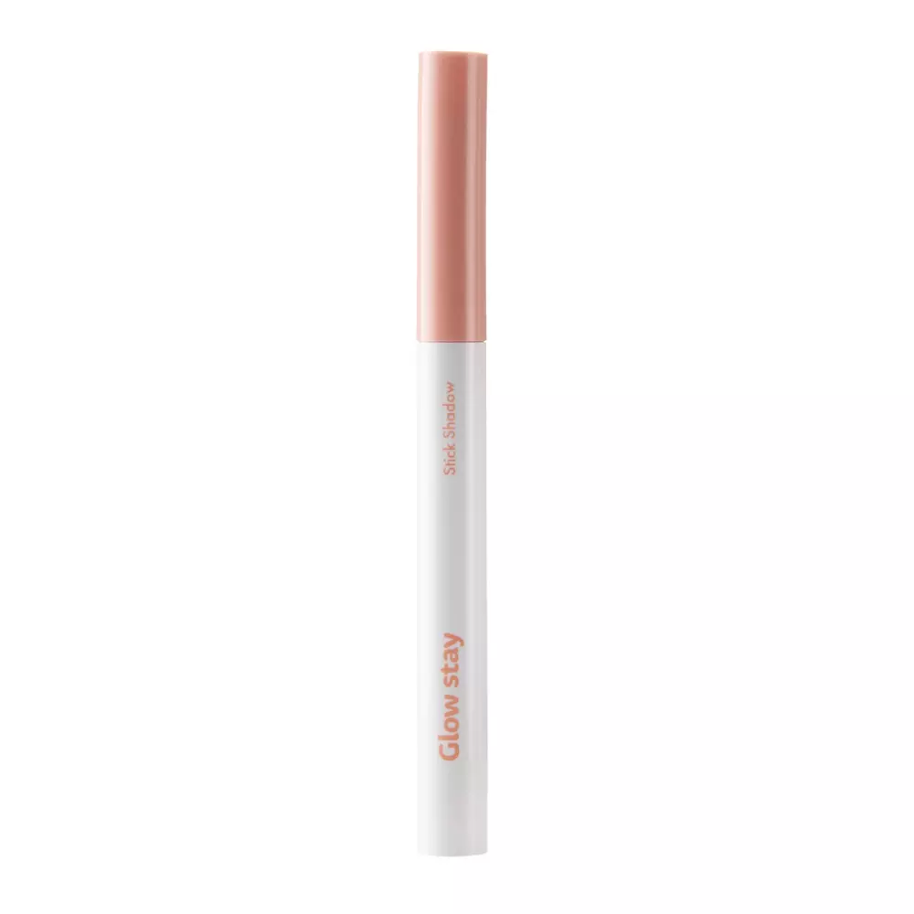 The SAEM - Glow Stay Stick Shadow - Блестящие тени для век в стике - BE02 Hazy Rose - 1,1g