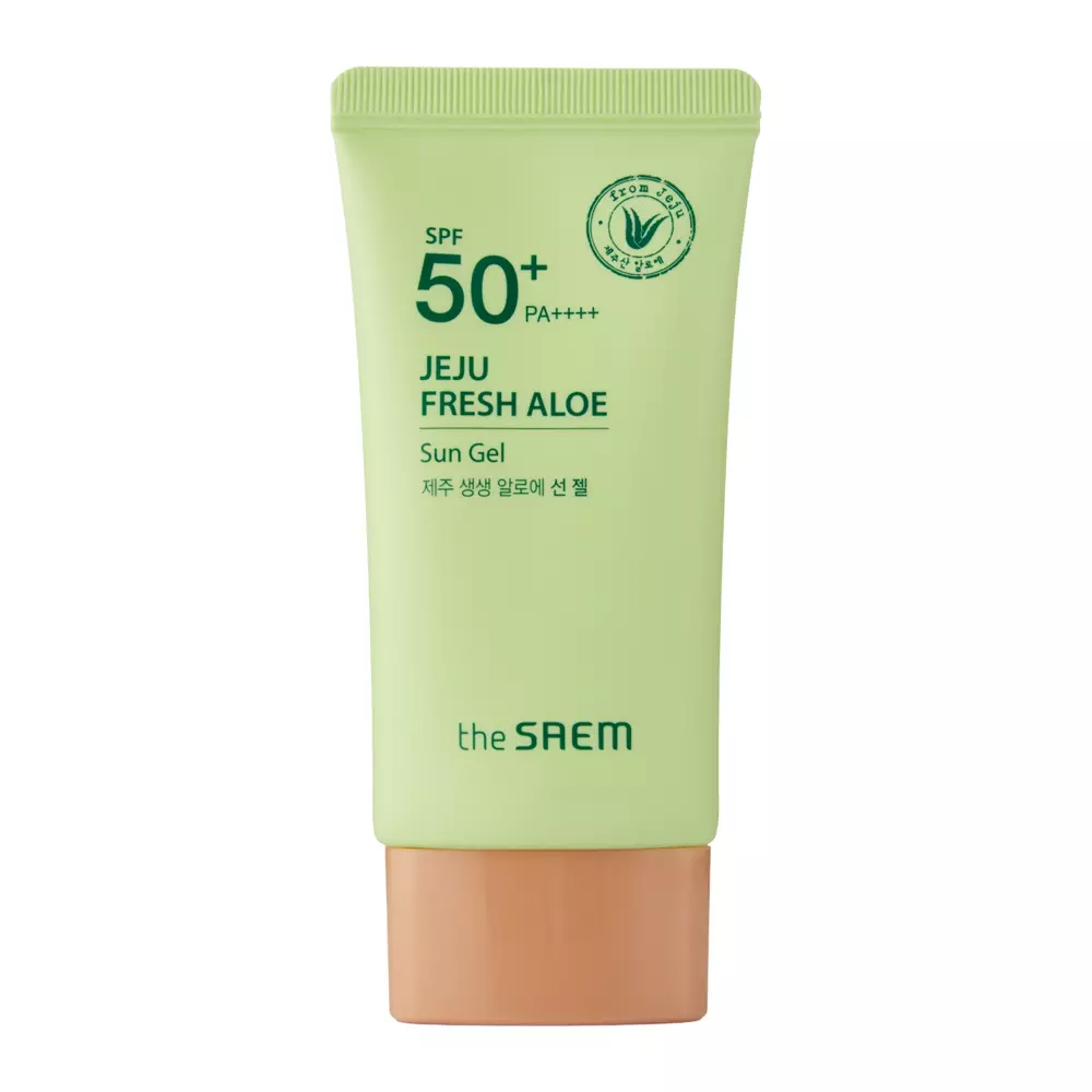 The SAEM - Солнцезащитный крем для лица с алоэ - Jeju Fresh Aloe Sun Gel - SPF50+ PA++++ - 50g